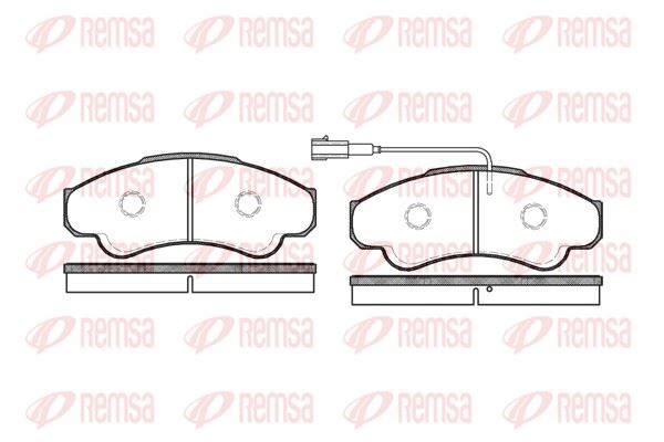 REMSA 0959.01 | Fren Balatası Jumper 244 244. Z_ 04 02-06 Xx