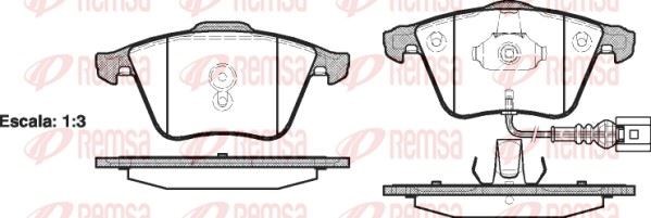 REMSA 0964.41 | Fren Balatası A3 8P1 Sportback 8Pa 05 03 -