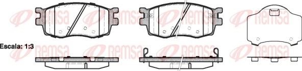 REMSA 1208.02 | Fren Balatası Accent III Mc 10 05 -
