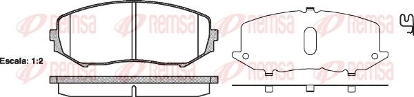 REMSA 1225.02 | Fren Balatası Grand Vitara Jt 10 05 -