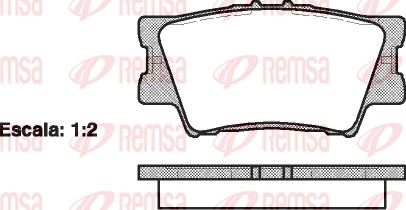 REMSA 1231.00 | Fren Balatası Camry _Xv3_ 11 01 -