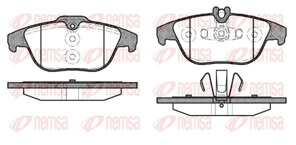 REMSA 1305.20 | Fren Balatası C Class W204 S204 01 07 -
