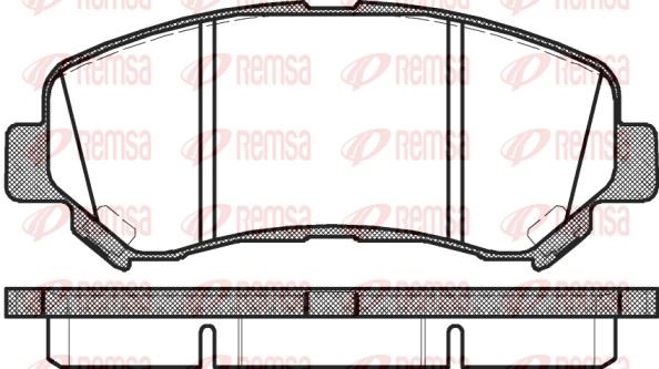 REMSA 1318.00 | Fren Balatası Ön Nissan Qhasqaı J10 X-Trail