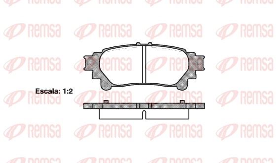REMSA 1395.00 | Fren Balatası Gs Grl1_. Gwl1_ 01 12 -