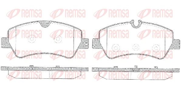 REMSA 1521.00 | Fren Balatası Transit Tourneo Custom 12 12 -