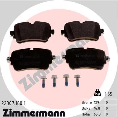 ZIMMERMANN 22307.168.1 | Fren Balatası