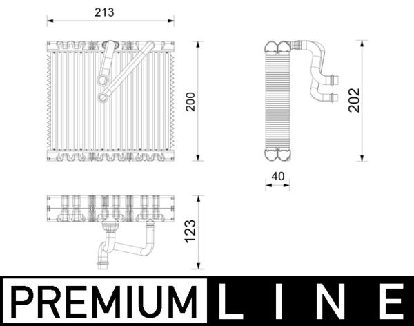 MAHLE AE 270 000P | Evaporator VW
