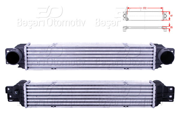WISCO 2113867-00 | Turbo Radyatörü (Intercooler) 572X97x85 Opel Antara A (L07) 2.0 CDTI 06-11 Chevrolet Captiva (C100, C140) 2.0 D 06-09