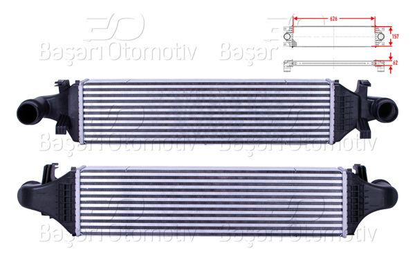 WISCO 3113836-00 | Turbo Radyatörü (Intercooler) 626X157x62 Mercedes-Benz Benz W176 A160 CDI A180 CDI A200 CDI A220 CDI A250 W246 W242 B160 CDI B180 CDI B200 CDI B220 CDI C117 CLA A180 CDI CLA 200 CDI CLA 220 CDI 11 >