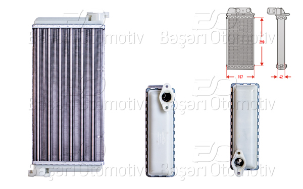 AUTOLUX 3143022-22 | Kalorifer Radyatörü Mekanik 290X154 mm Mercedes-Benz 190 (W201) 2.0 82-90 D 2.0 83-93 E 2.0 82-93