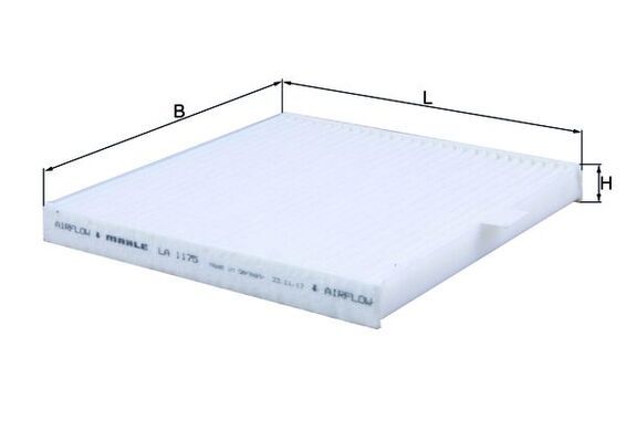 MAHLE LA1175 | Polen Filtresi Chevrolet Aveo Hatchback (T300) 1.2 / 1.3 D / 1.4 / 1.6 (Otomobil