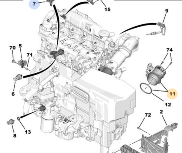 MOPAR (PSA) 1920.QV | OPEL VİVARO YM Hava Debimetresi