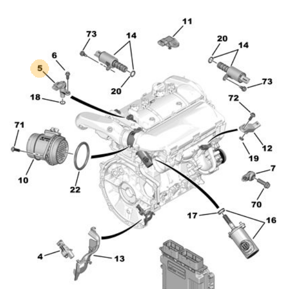 MOPAR (PSA) 9678149980 | Capteur Pos Aac