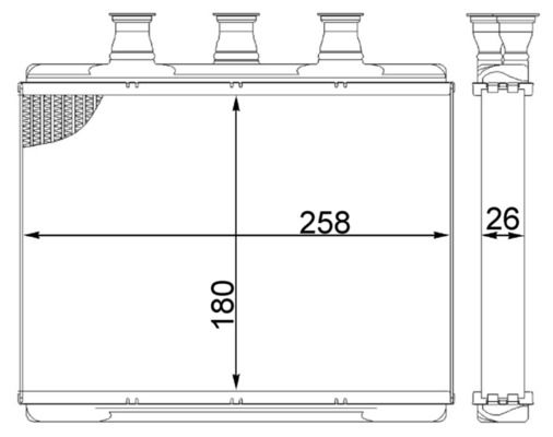 MAHLE AH 80 000S | Kalorifer Radyatörü E65