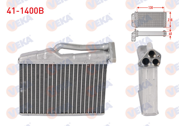 VEKA 41-1400B | Kalorifer Radyatörü Brazing BMW 5 Serisi (E39) 520D-520İ-525D-528İ-530D-530İ 1995-2003 / X5 (E53) 3.0D-3.0İ 2000-2007
