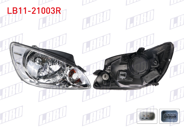 LABO LB11-21003R | Far Sağ Elektrikli Motorsuz Hyundai Getz 2006-2012