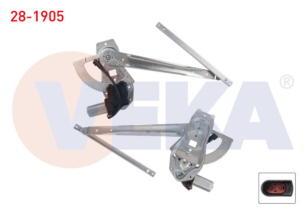 VEKA 28-1905 | Cam Krıkosu Elektrikli Motorlu Sağ On Ford Transit (V184) 2000-2006 / Transit (V347) 2006-2014