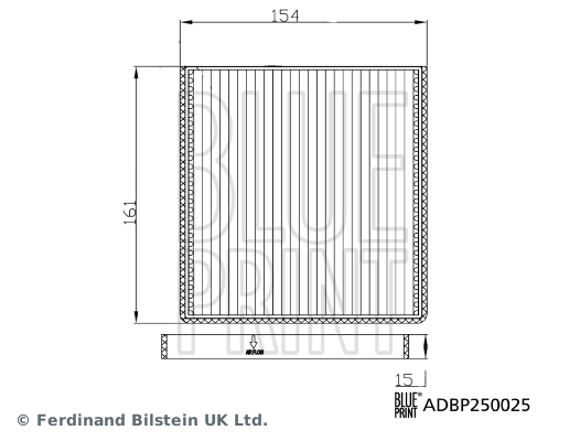 BLUEPRINT ADBP250025 | Polen Filtresi Hyundai H100 Bakkıe 1996 >
