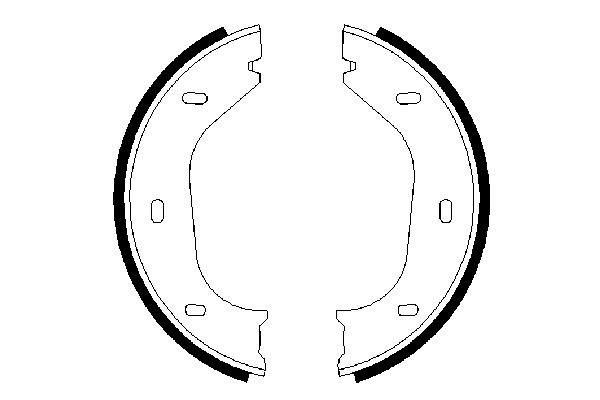 BOSCH 0986487202 | Fren Balatası Arka Park Frenı BMW E21 E30 E12 E24 E23