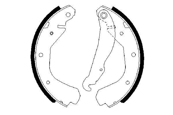 BOSCH 0986487213 | Arka Pabuç Balata Combo 84-92-Corsa A 84-93-Kadett 83-92 200X29 Gs6214