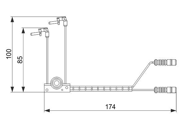 BOSCH 1987474584 | Fren Balata Fişi Mercedes W460 W461 W463