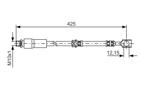 BOSCH 1987476386 | Ön Fren Hortumu Opel Vectra C-Sıgnum 02 > 08