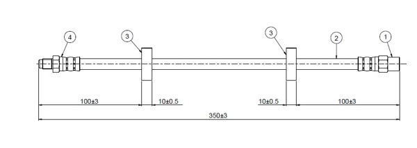 CAVO C800394A | Fren Hortumu Arka 940, 960
