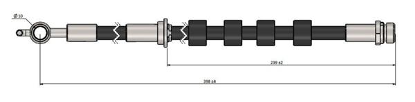 CAVO C900738A | Fren Hortumu Ön Sağ Ford Fiesta 08 > | 2 Adet