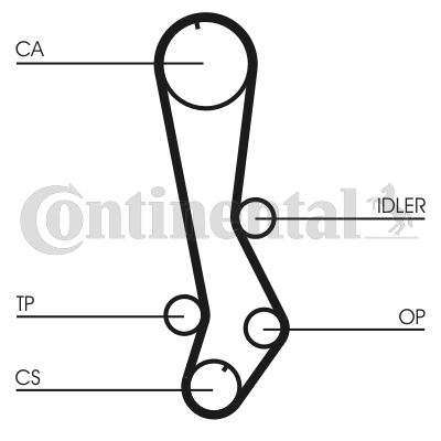 CONTINENTAL CTAM CT876 | Triger Kayış Lexus
