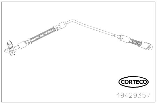 CORTECO 49429357 | Fren Hortumu Arka Sağ BMW E53 01-