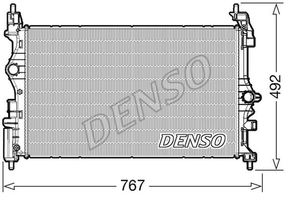 DENSO DRM20019 | Su Radyatörü (Opel Corsa E 1.3 CDTI 14-Adam 1.0 14-18)