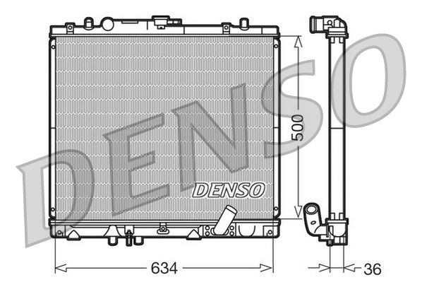 DENSO DRM45020 | Motor Soğutma Radyatörü Mitsubishi L200