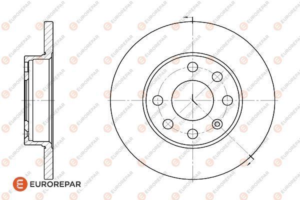 EUROREPAR 1618866980 | Disk Ayna Ön Vectra A Astra F Corsa B 1.2-1.4-1.6-1.8 8V 89-01 | 1 Adet