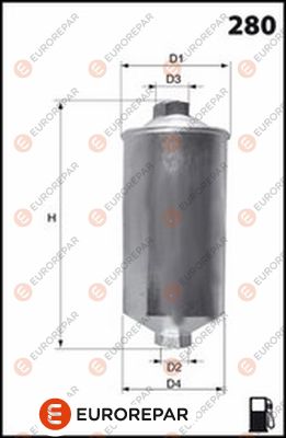 EUROREPAR 1667443080 | Yakıt Filtresi 97-00