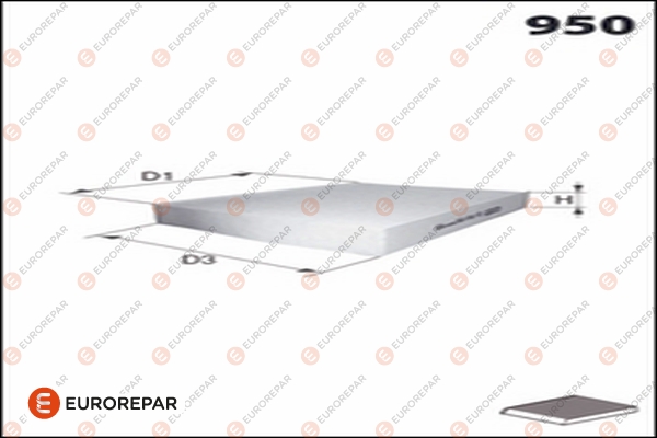 EUROREPAR 1682956480 | Polen Filtresi Chr / Sorento Bm 15->