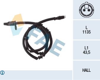 FAE 78056 | Tekerlek Hız Sensörü Master 2 1.9Dti-DCI-2.2-2.5 DCI-2.8Dti-3.0 DCI 00 > Arka