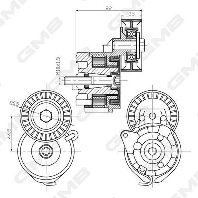 GMB GAT20820 | Vantilatör Gergisi Fiat Doblo 1.6 Multijet Komple