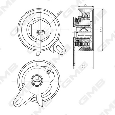 GMB GTB0460 | Triger Gergisi Volkswagen Lt II / Transporter IV / Volvo 850 / C70 / S70 / S80 / V70ı / V70 II
