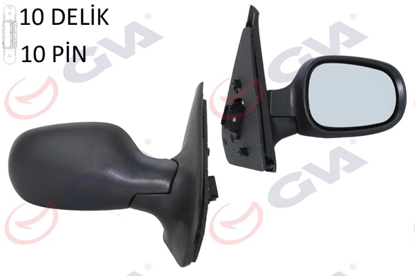 GVA 1014130 | Dış Dikiz Aynası Sağ Symbol 00 > Elektrikli Konveks 3 Fiş Vm-136Ehsr