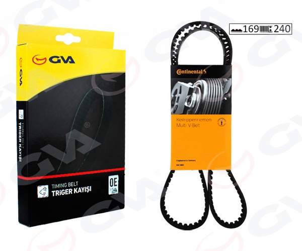 GVA 58169240 | Triger Kayışı 169X240 Opel Astra F-Vectra B 96-02 1.8 İ 16V-2.0 İ 16V