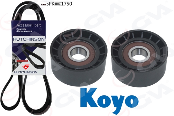 GVA 59A1108 | Alternatör Gergi Kiti Kütüksüz Clio II-Kangoo-Megane I-Scenic I-Logan1.4-1.6 16V Klimalı Hidr K015pk1750