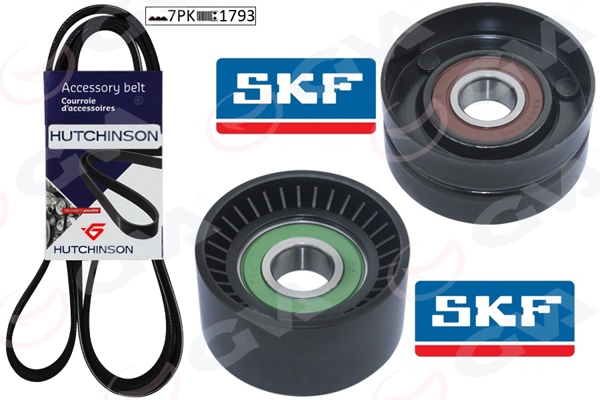 GVA 59A1913 | Alternatör Gergi Kiti Kütüksüz Master II 1.9-2.5 DCI 02 > Laguna II 1.9 DCI-2.0 16V 02 > K017pk1793
