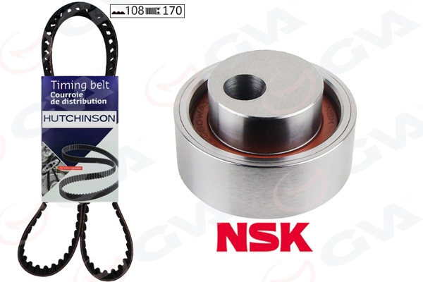 GVA 59T4314H | Eksantrik Gergi Kiti 108X170 P106-206-306-307-405-Partner-Berlingo-Xsara-Saxo 1.4 Tu3jp K015175xs