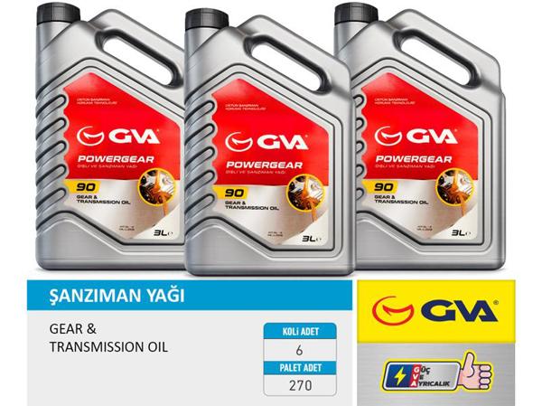 GVA 9921820 | Şanzıman Yağı 90W Apı Gl-4 3 Lt | 6 Adet
