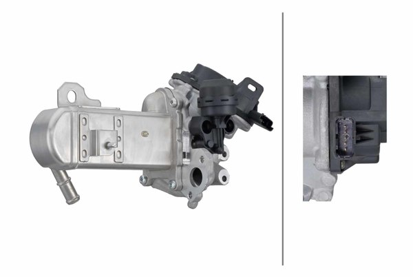 HELLA 6NU358167-071 | EGR Modülü 12V Elektrikli 5-Kutuplu Citroen / Fiat / Ford / Hıtachı / Peugeot / Volvo