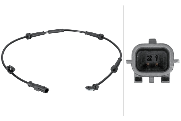 HELLA 6PU012806681 | Tekerlek Hız Sensörü.Hal Sensörü.2-Kutuplu.Renault Kangoo