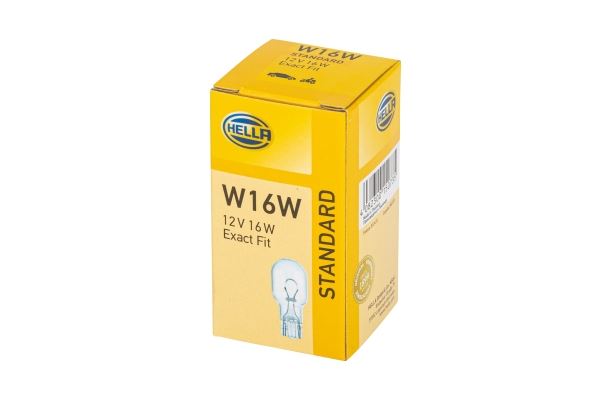 HELLA 8GA008246-001 | Ampül 12V 16W W16w-Halojen W2 1X9 5D