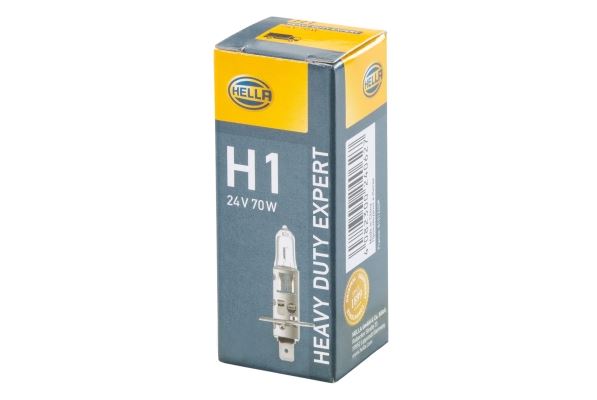 HELLA 8GH002089-491 | Ampül,24V, 70W, H1-Halojen, P14,5S,Heavyduty