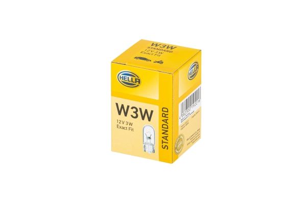 HELLA 8GP003594-141 | Ampül W3w W2 1X9 5 D 12V | 10 Adet