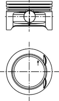 KOLBENSCHMIDT 40382600 | Piston Segman Corsa C 1.0 Z10XE 72.5mm